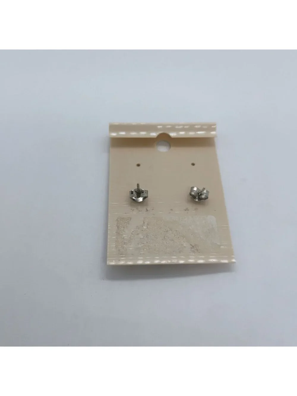 Vtg NOS New on Card Made in USA Genuine Turquoise Earrings Silver Tone